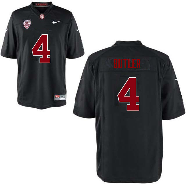 Men Stanford Cardinal #4 Treyjohn Butler College Football Jerseys Sale-Black